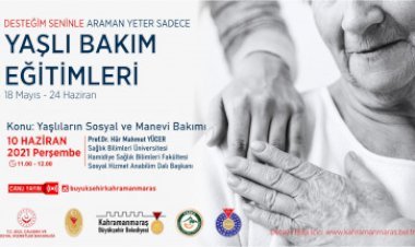 Prof. Yücer’le Yaşlıların Sosyal ve Manevi Bakımı