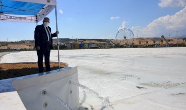 EXPO 2023 Alanında Bulunan Kristal Lagüne İlk Su Verildi