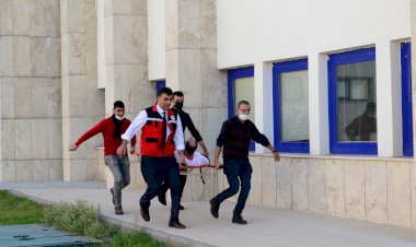 Üniversitemiz Fen-Edebiyat Fakültesinde Yangın Tahliye Tatbikatı Gerçekleştirildi