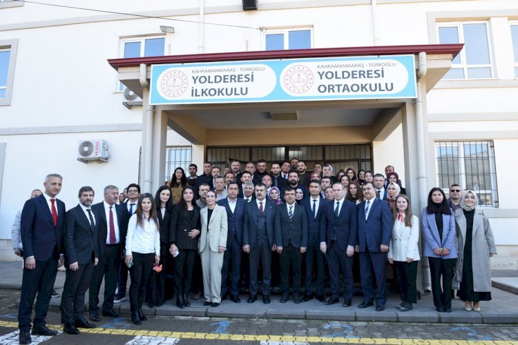 Milli Eğitim Bakanı Sayın Yusuf Tekin, Türkoğlu İlçemizde Okul Ziyaretlerinde Bulundu