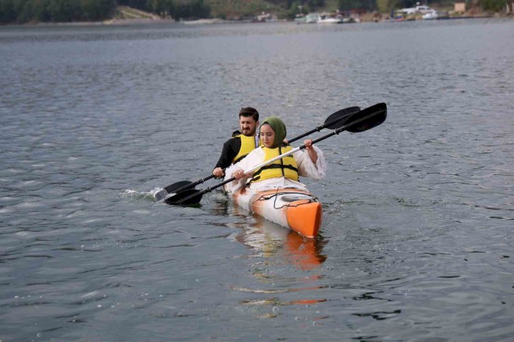 Kahramanmaraş’ta kano keyfi: ’Deniz yok ama su sporları var’